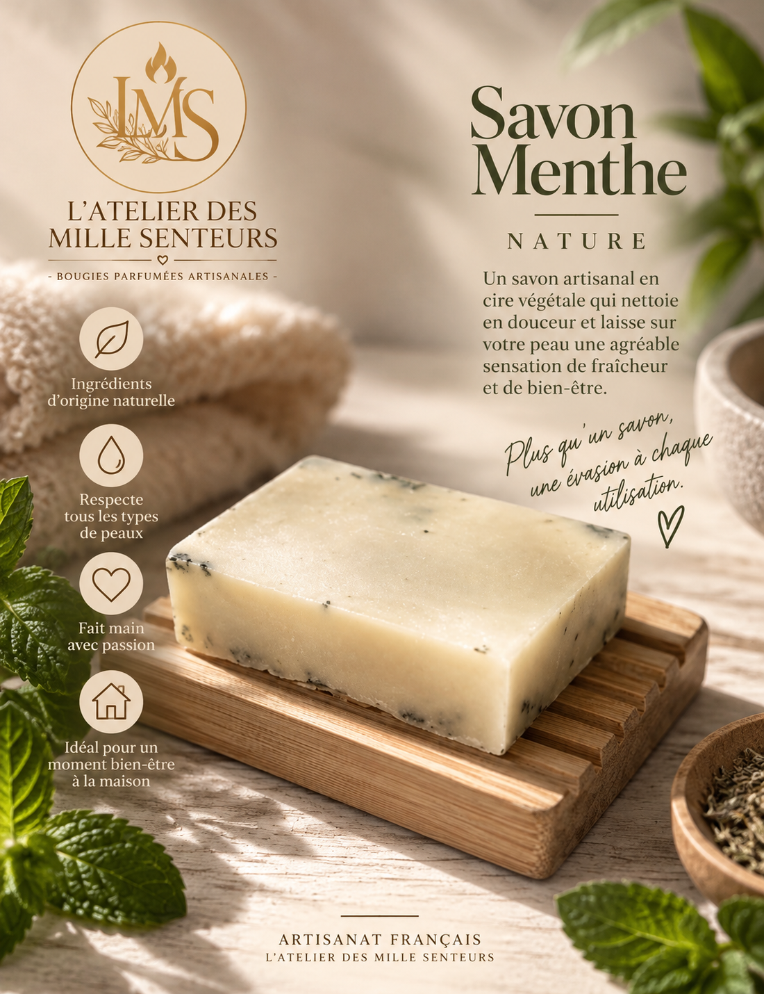 savon menthe